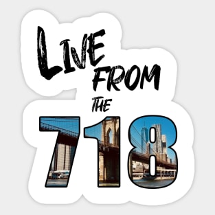 Brooklyn 718 Sticker